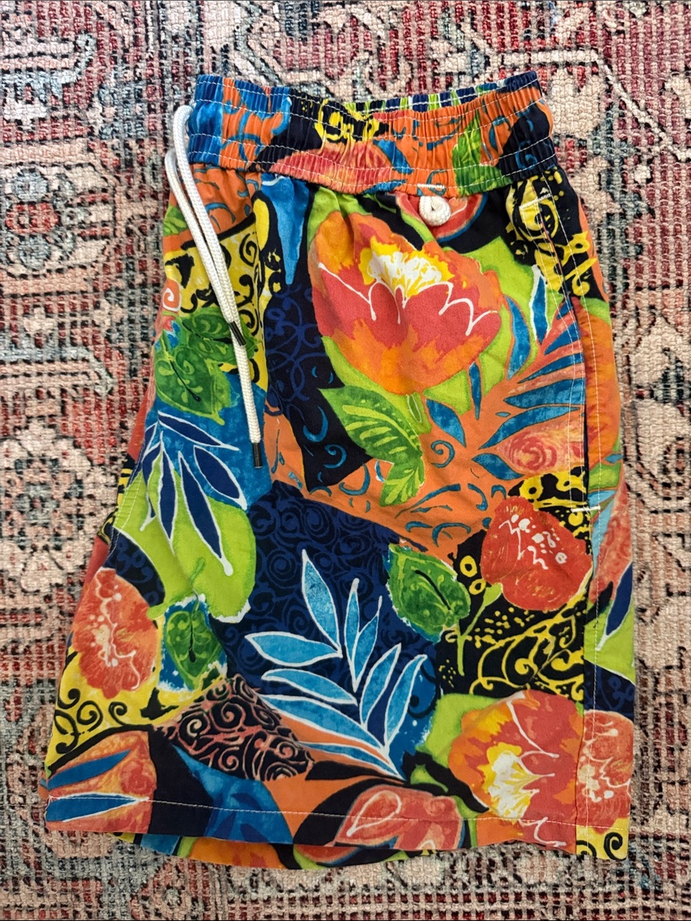 Polo by Ralph Lauren Multicolor Tropical Print Swim Shorts